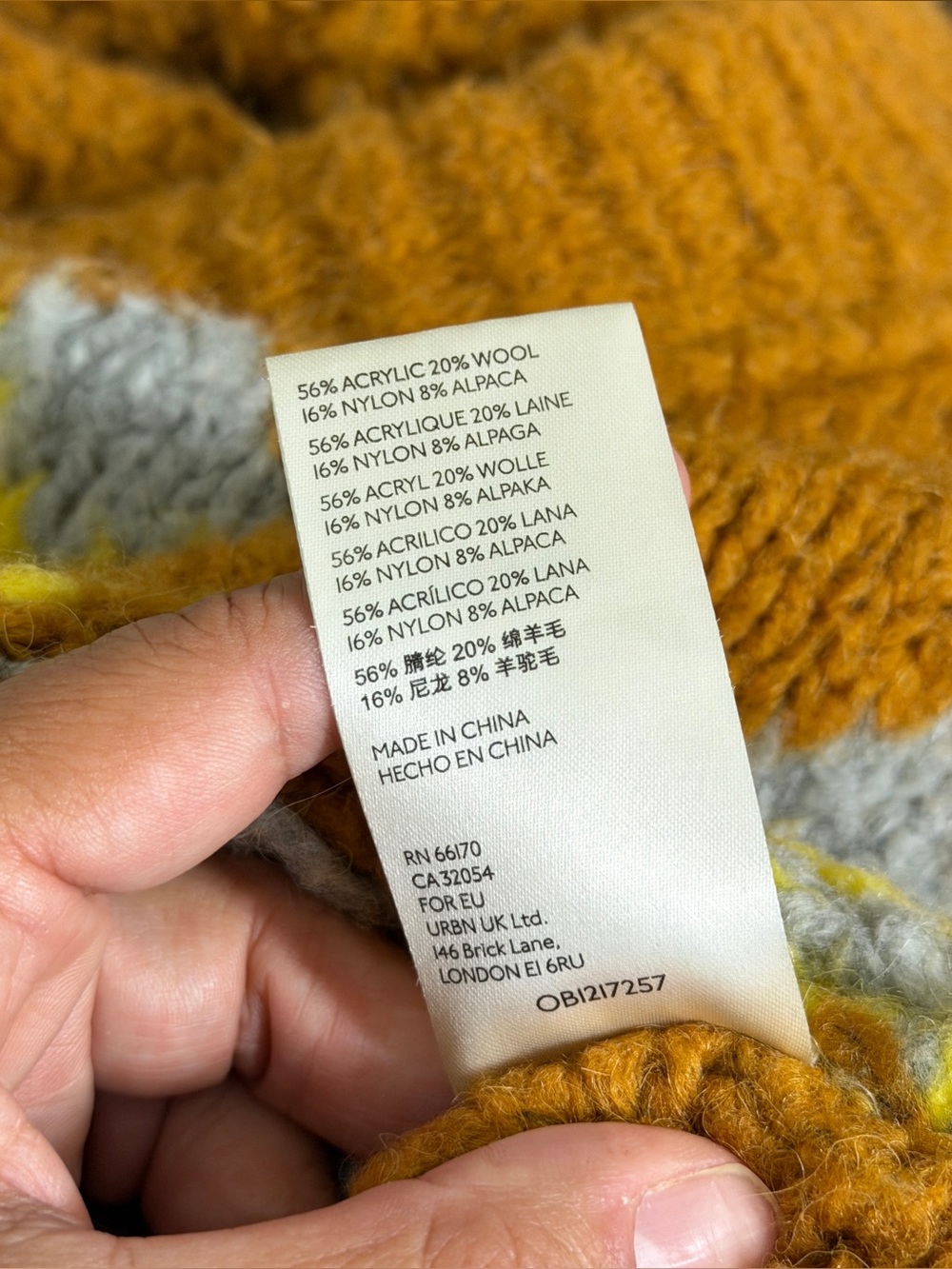 Free People LARGE Alpine Crop Mock Neck Sweater Wool Aplaca Blend in Mustard - Picture 8 of 10